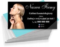 Wizytówki reklamowe firmowe 200 szt różne wzory GABINET KOSMETOLOGICZNY