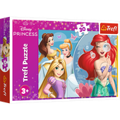 Puzzle - 30 - Piękny dzień księżniczek - Disney Princess - Trefl 18308