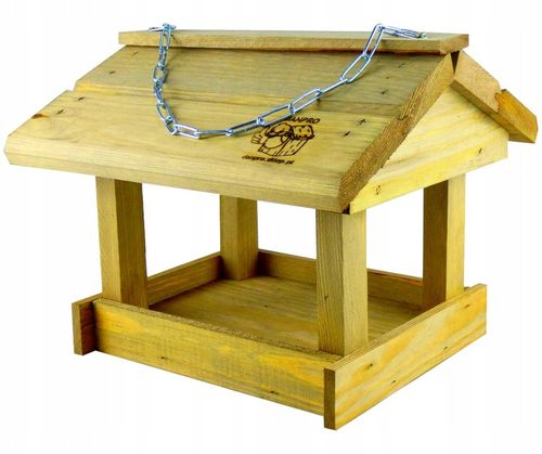 Karmnik dla ptaków zimujących K-35 Klasyczny Drewniany Domek Budka na Arena.pl