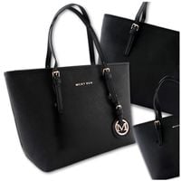 DAMSKA SKÓRZANA POJEMNA TORBA A4 TOREBKA Czarna Miejska Klasyczna Na Ramię