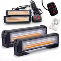 LAMPA OSTRZEGAWCZA STROBOSKOP KOGUT LED MIGANIE POMOC DROGOWA LAWETA 2 SZT.