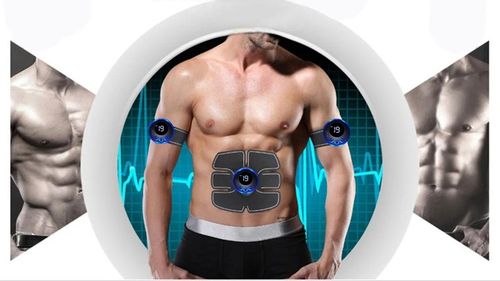 ELEKTROSTYMULATOR EMS MIĘŚNI BRZUCHA PLECÓW RAMION POŚLADKÓW MASAŻER NÓG 3X na Arena.pl