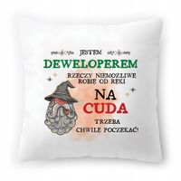 Poduszka Dla Dewelopera Na Urodziny Prezent Z Nadrukiem Ze Zdjęciem