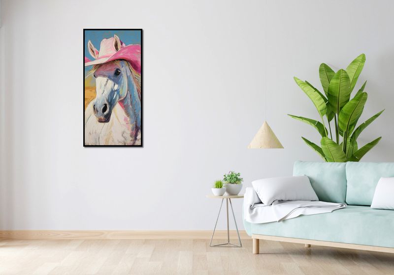 Plakat 50x100cm Różowy Kapelusz zdjęcie 4