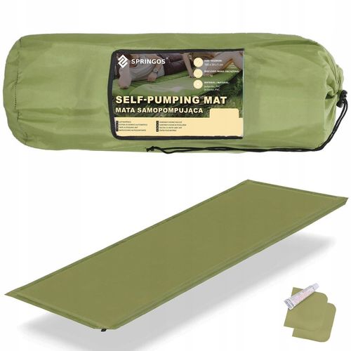 MATA SAMOPOMPUJĄCA KARIMATA TURYSTYCZNA POKROWIEC 180 cm DMUCHANA GRUBA na Arena.pl