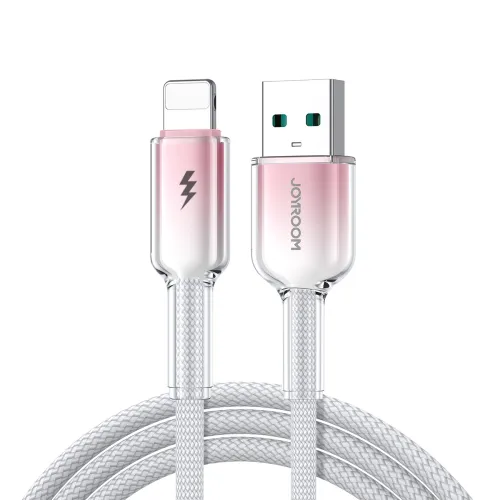 Kabel Joyroom S-A42 Crystal-Clear Series 3A USB-A - Lightning 1,2m - biały na Arena.pl