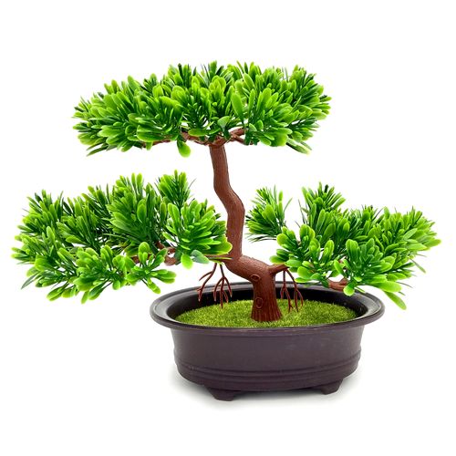 BONSAI W DONICZCE ROŚLINA DEKORACYJNA SZTUCZNE DRZEWKO 25 cm na Arena.pl