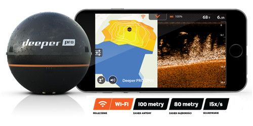 DEEPER PRO SONAR ECHOSONDA do łowienia ryb WiFi na Arena.pl