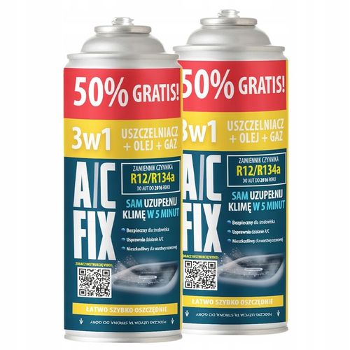 ZESTAW 2xUSZCZELNIACZ GAZ OLEJ KLIMA R134A 3w1+50% PRZEWÓD DUŻA PUSZKA 626g na Arena.pl