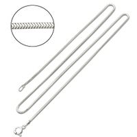 SREBRNY ŁAŃCUSZEK ŻMIJKA 45 CM PRÓBA SREBRA 925