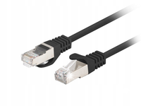 Patchcord KAT.6 Ftp 1M Czarny Fluke Passed Lanberg