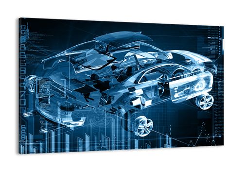 Obraz Na Płótnie - Samochód Prototyp - 120X80 Cm - Aa120X80-2615 na Arena.pl