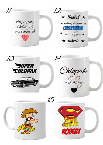 KUBEK Z NADRUKIEM IMIĘ PREZENT DZIEŃ CHŁOPAKA KOLEGI URODZINY IMIENINY na Arena.pl