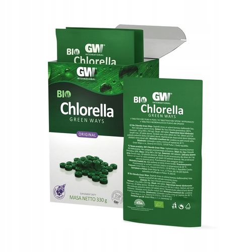 BIO Chlorella Green Ways 330 g 1320 tabletek OCZYSZCZANIE Z METALI CIĘŻKICH na Arena.pl