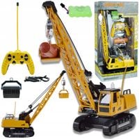 DUŻY ZDALNIE STEROWANY DŹWIG NA PILOT RC ZABAWKI BUDOWLANE DLA DZIECI