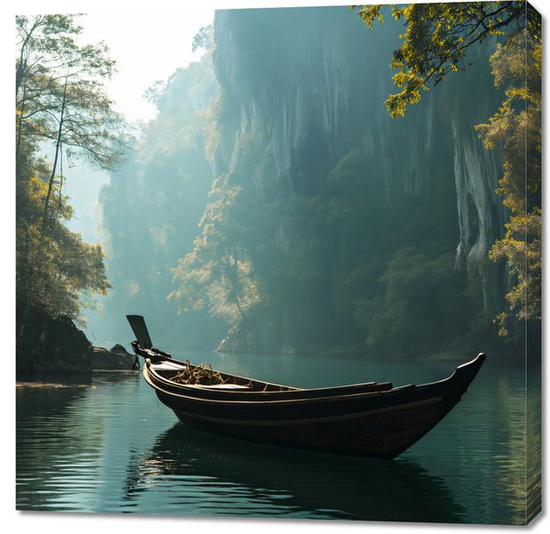 Obraz 90x90cm Samotność na Tafli zdjęcie 1