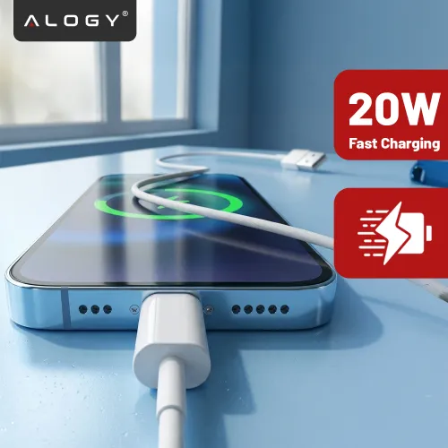 Kabel 2m Lightning do USB-A USB do Apple iPhone, iPad, iPod BOX Biały na Arena.pl