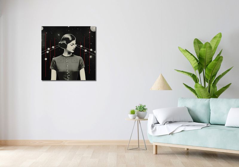 Obraz 70x70cm Planety i Księżyce zdjęcie 2
