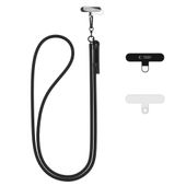 Pasek Tech-Protect C1S Crossbody Smycz DO Telefonu Regulowana Czarna