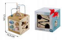 Interaktywna kostka edukacyjna sorter Montessori układanka zabawka Nukido