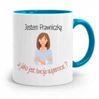 Kubek Błękitny Dla Prawnika Mecenasa Prezent Z Nadrukiem Ze Zdjęciem