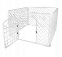 Kojec dla szczeniąt Zagroda dla psa BIAŁY (I220)