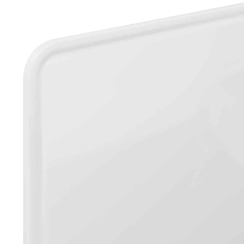 Zagłówek Błyszcząca biel 80 cm Materiał drewnopochodny na Arena.pl