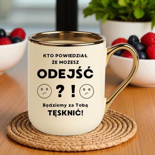 Kubek PREMIUM prezent na pożegnanie kolegi koleżanki zakończenie pracy na Arena.pl