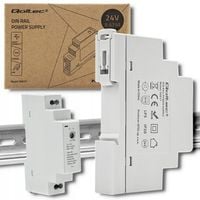 Zasilacz na szynę DIN 15W 24V Qoltec do LED, CCTV, automatyka przemysłowa