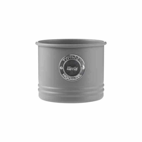 TYP - Osłonka na doniczkę do ziół, szara zdjęcie 1