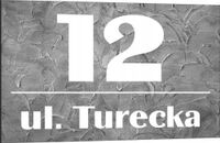Tabliczka adresowa Numer domu Tablica adres posesji Metal ALUMINIUM 40x30