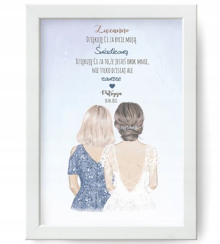 PODZIĘKOWANIE dla Świadków RAMKA A4 PREZENT PLAKAT na Arena.pl