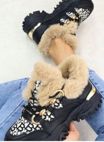 BUTY DAMSKIE SNEAKERSY CZARNE OCIEPLANE r.37 na Arena.pl