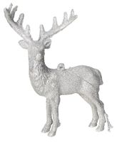 RENIFER Z BROKATM FIGURKA DO POSTAWIENIA OZDOBA