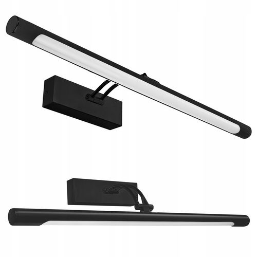 Kinkiet LED łazienkowy czarna lampa nad lustro 15W 60cm neutralna na Arena.pl