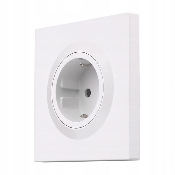 Sonoff WS01STPF-E Gniazdko Ścienne Typ F Schuko 16A 4000W PC Białe zdjęcie 3