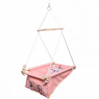 huśtawka dla niemowlaka Baby Pastel różowy Cats MAŁPISZON