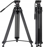 STATYW FOTOGRAFICZNY TRIPOD CAYER BV30L GŁOWICA PŁYTKA ALUMINIOWY DSLR PRO