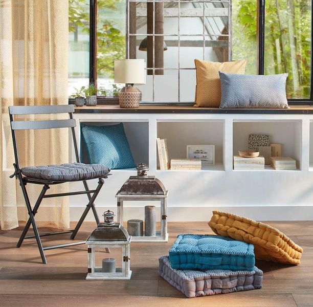 Poduszka/ siedzisko Shipy szara zdjęcie 2