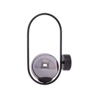 Naścienny kinkiet do jadalni Davos K-5115 Kaja kula ball grafitowa czarna