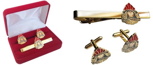 PSP SPINKI DO MANKIETÓW i KRAWATA + CZERWONE ETUI na Arena.pl