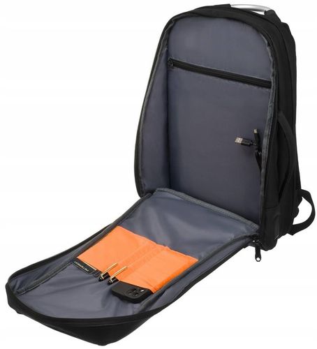 duży, pojemny plecak z portem usb i miejscem na laptopa - peterson na Arena.pl