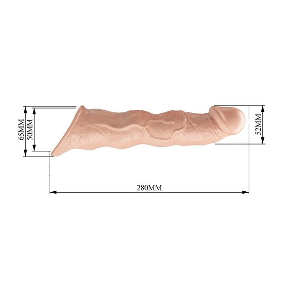 Pretty Love Extension Penis Sleeve With Modular Length Blocks – 28 Cm zdjęcie 8