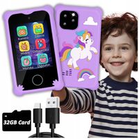 DZIECIĘCY TELEFON ZABAWOWY SMARTFON Z APARATEM KAMERA I GRY POLSKIE MENU