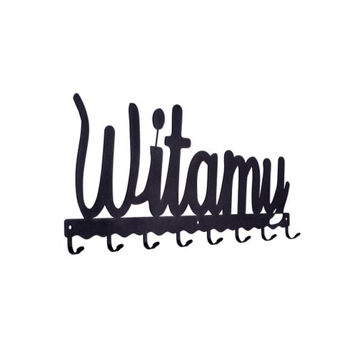 Wieszak ścienny Witamy czarny na Arena.pl