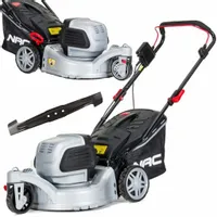 Kosiarka ELEKTRYCZNA Silnik INDUKCYJNY NAC 1600W 42 cm STALOWA Koło skrętne