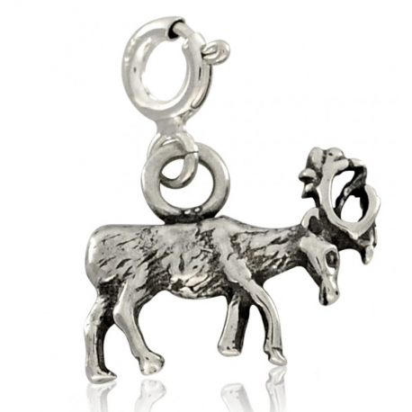 SREBRNY CHARMS ŁOŚ PRÓBA SREBRA 925 zdjęcie 1