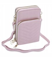 Victoria J. - torebka rowerówka etui na telefon przeszycia różowy HD472