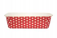 FORMA PAPIEROWA DO PIECZENIA prostokątna Polka Czerwona 200x70x65 1szt