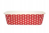 FORMA PAPIEROWA DO PIECZENIA prostokątna Polka Czerwona 200x70x65 1szt